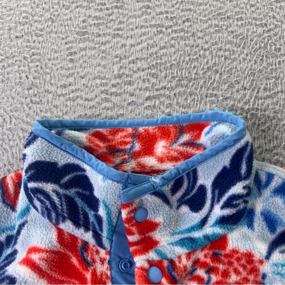 Patagonia Synchilla Sweater Womens Medium Multi Floral Snap T Fleece Pullover - Picture 11 of 14